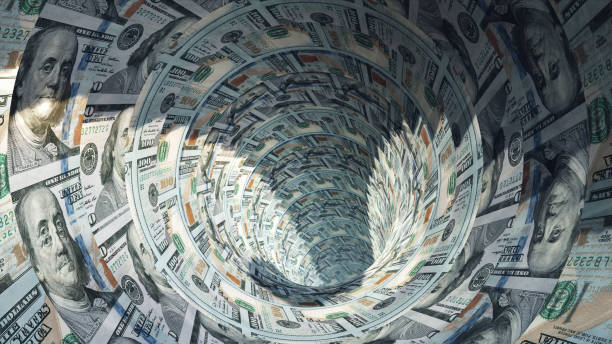 istock Flying forward in the new $100 Covered Tunnel 1472580858