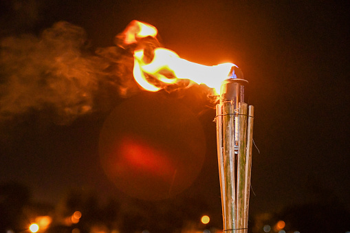Fire torch, used for a catholic procession in holy week.
