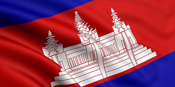 Flag Of Cambodia stock photo