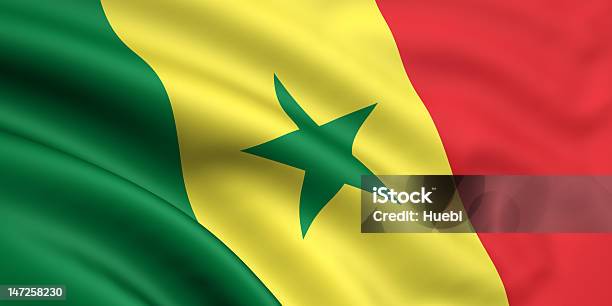 Bandeira Do Senegal - Fotografias de stock e mais imagens de Bandeira - Bandeira, Fotografia - Imagem, Horizontal