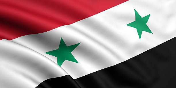 Flag Of Syria stock photo