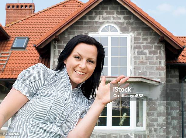 Smiling Woman With Keys To The New House Stock Photo - Download Image Now - Adult, Adults Only, Apartment