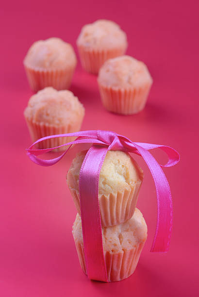 pink cupcake stock photo