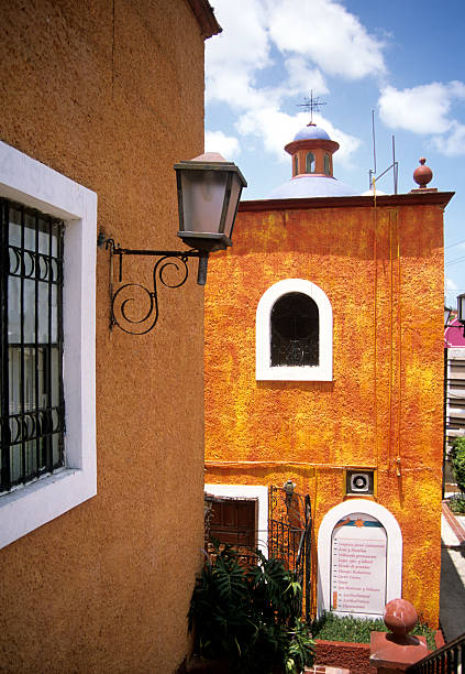 istock Colonial Mexican Stucco Buildings 147258433