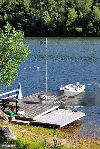 Lone Barco A Motor - Fotografias de stock e mais imagens de Arquipélago - Arquipélago, Estocolmo, Liberdade