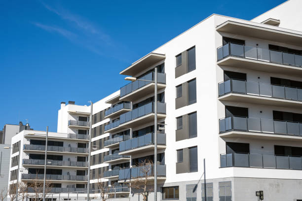 istock New white apartment building with balconies 1472587101