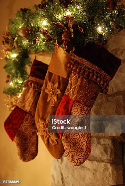 Stockings Stock Photo - Download Image Now - Christmas, Sock, Christmas Decoration