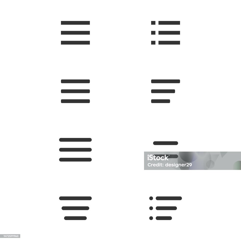 Website Menu Button Set Vector Design Stock Illustration - Download ...