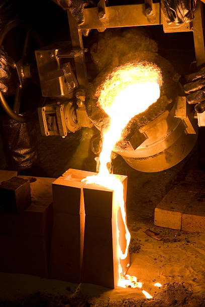 istock Molten Metal Poured at Foundry 147259867