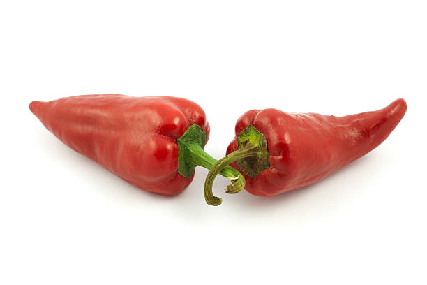 red hot peppers stock photo