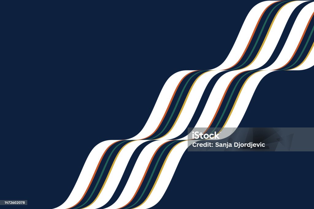 Navy Line Pattern Line Ribbon Pattern Navy Blue Background Stock Illustration - Download ...