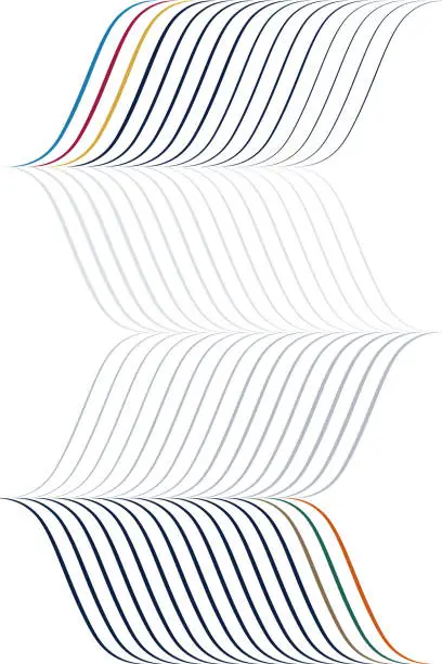 Vector illustration of Vertical line pattern