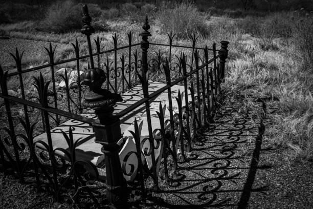 A very old cemetery in a small town in Texas