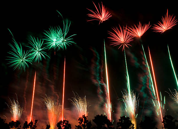 Isesaki fireworks: 6 stock photo