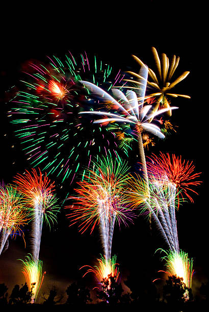 Isesaki fireworks: 3 stock photo