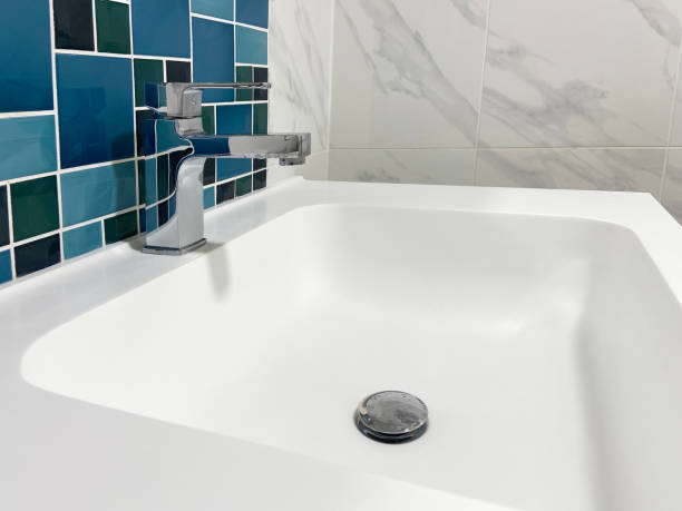 istock Bathroom sink and faucet 1472622538