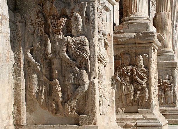 istock Rome - reliefs from Costantine triumph arch 147262601