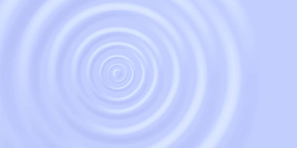 istock Abstract light water drops spiral background in light purple colors, circles volume 3d effect 1472626234
