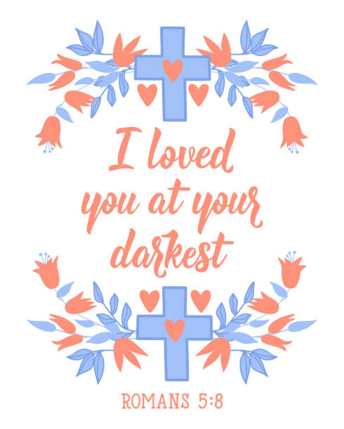 istock I love you at your darkest. Bible lettering. calligraphy vector. Ink illustration. 1472628411