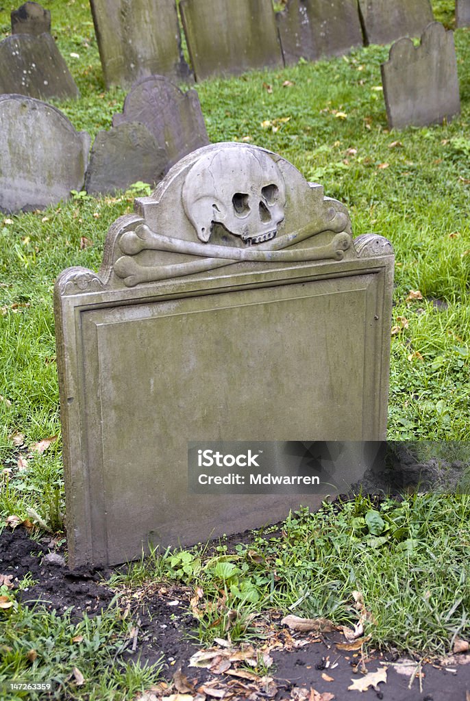 Grave pedra em branco - Foto de stock de Boston - Massachusetts royalty-free