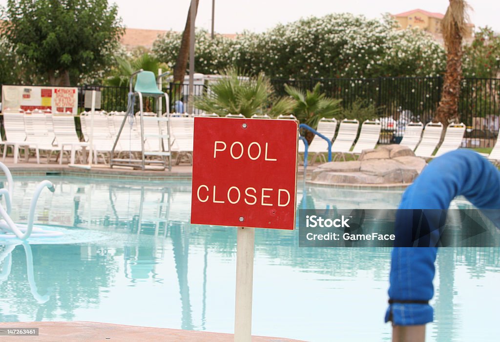 closed pool a swimming pool that is closed for cleaning Swimming Pool Stock Photo
