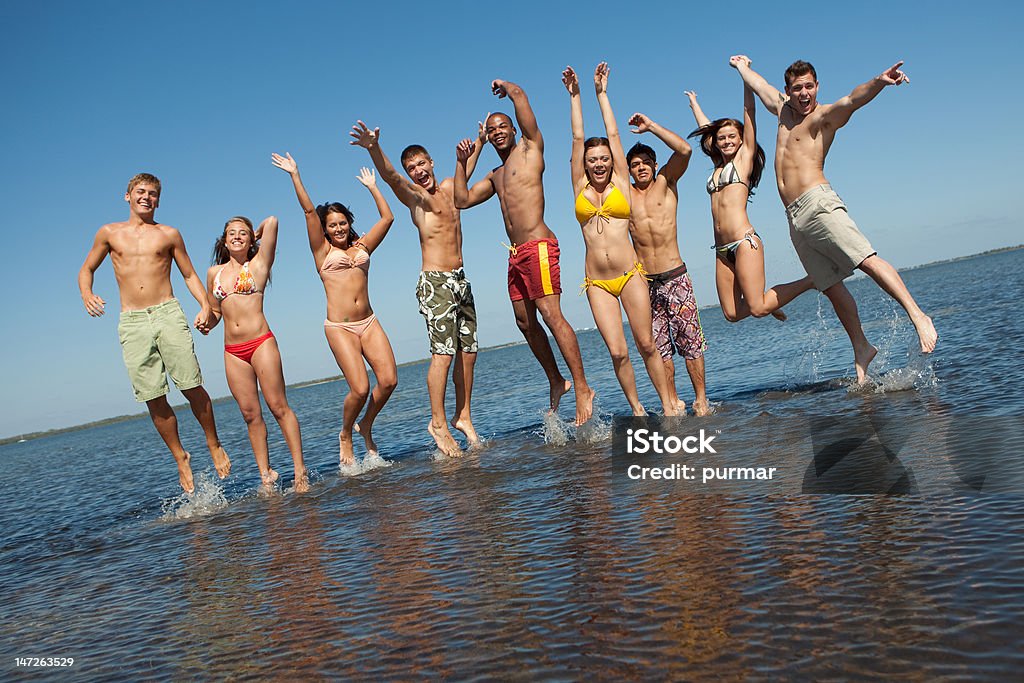 Spaß am Strand - Lizenzfrei Badeshorts Stock-Foto