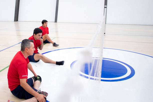 seated volleyball training