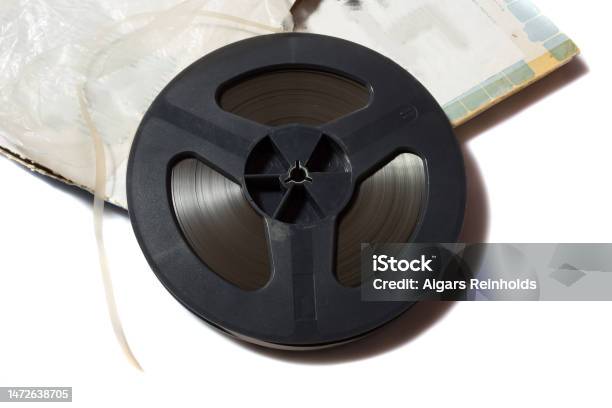 Reel To Reel Tape Spool And Box Stock Photo - Download Image Now