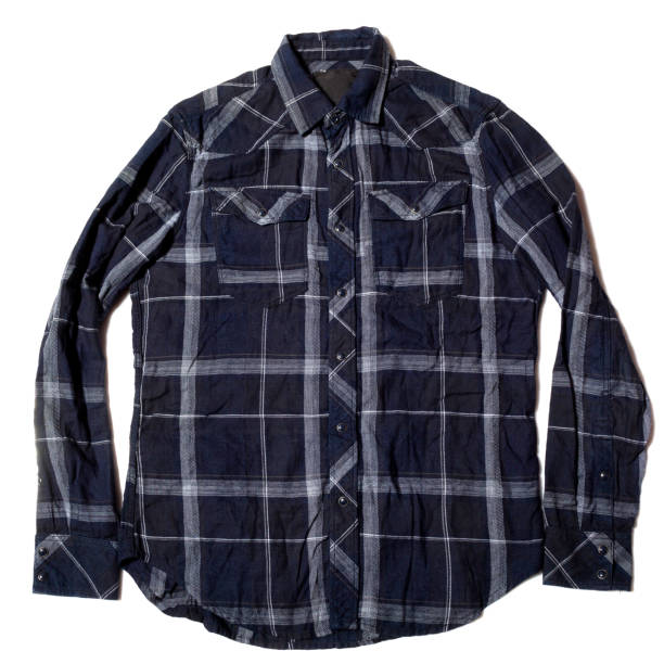 istock Button down long sleeve mens shirt 1472638827
