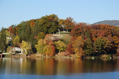 Lake Junalaska in fall.