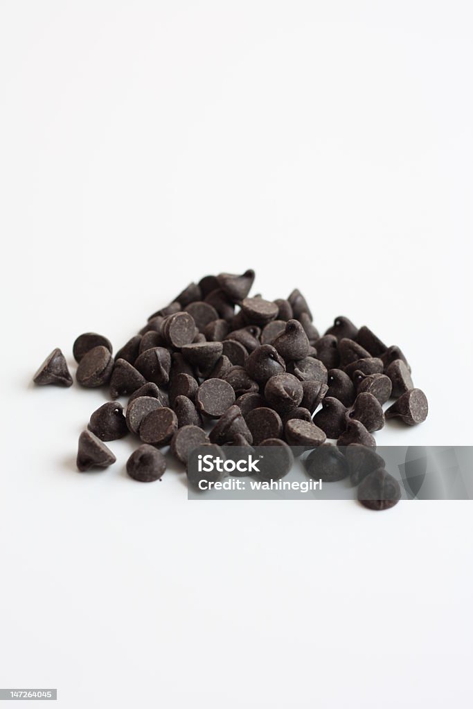 Chips di cioccolato fondente - Foto stock royalty-free di Cioccolato