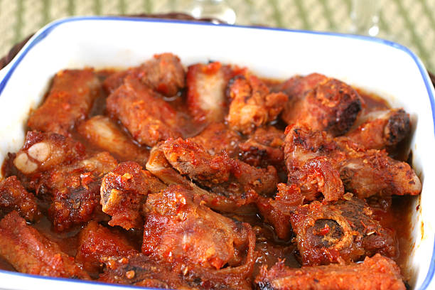 Pork ribs stock photo