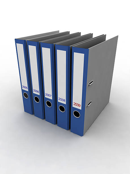 file folders stock photo