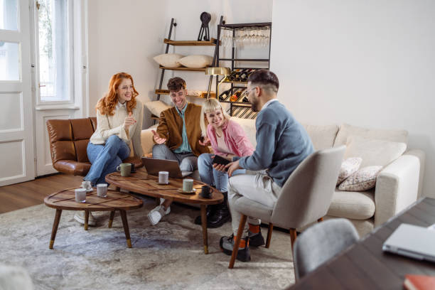 istock Coworkers taking a break after meeting 1472648833