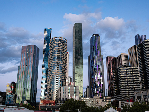 Melbourne city skyscrapers