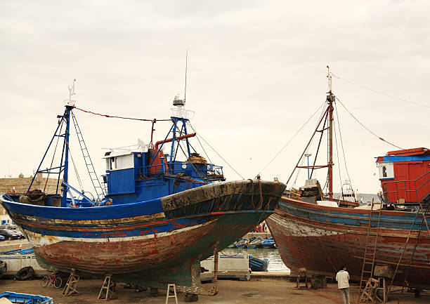 istock Boat yard Essaouira 147265115