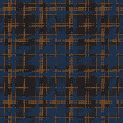 Scotland Pattern Blue Blue And Brown Scottish Tartan Plaid Pattern Fabric Swatch Stock ...