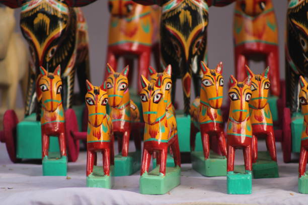 istock Mud made horses in a local fair 1472651674