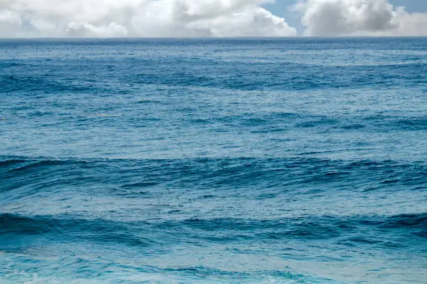 Hawaiian empty waves to the horizon Oahu