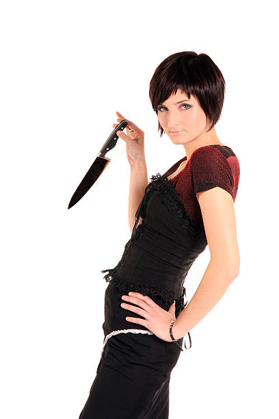 istock Girl with the knife 147265199