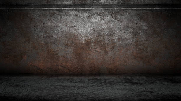 istock Wheathered rust and scratched steel texture background. 3d illustration 1472653085