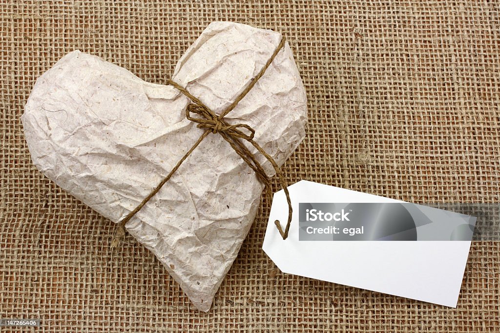 Coração de Papel De Embrulho - Foto de stock de Amor royalty-free