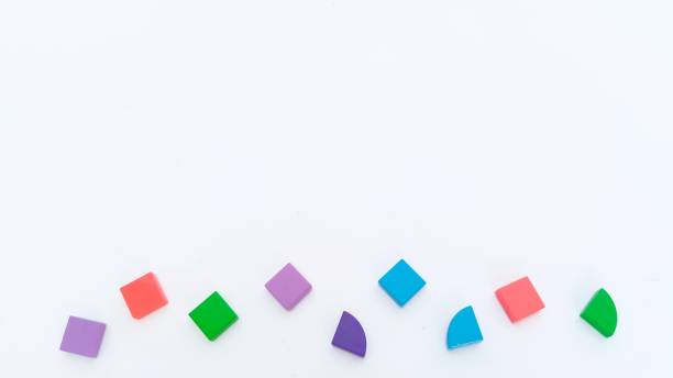 istock Plastic building blocks isolated on white background. Free space for inscriptions. 1472658675