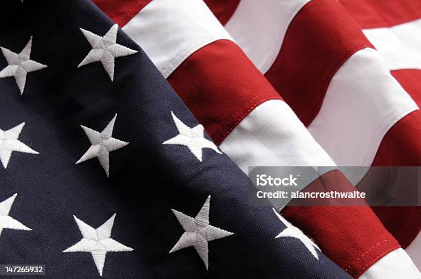 Bandiera Americana - Fotografie stock e altre immagini di 4 Luglio - 4 Luglio, Bandiera, Bandiera degli Stati Uniti