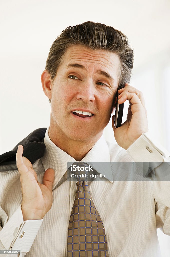 Homme d'affaires sur téléphone portable - Photo de Adulte libre de droits