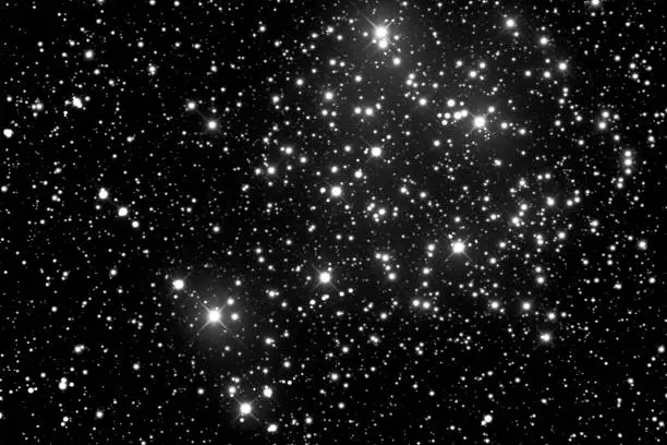 Actual astrophotograph, M35 Open Cluster in the constellation Gemini.