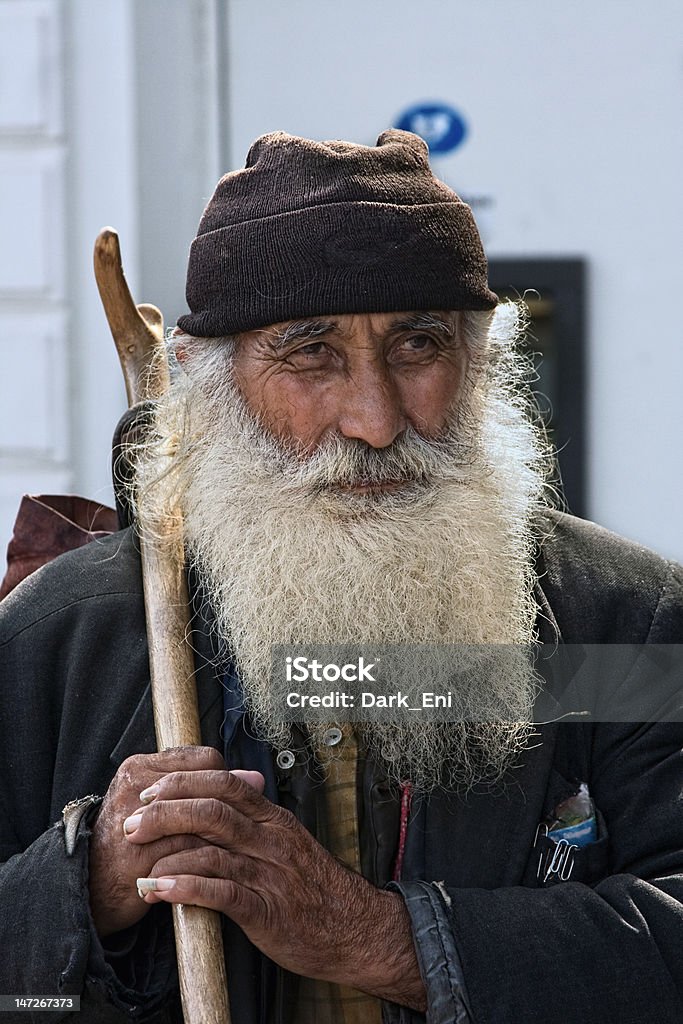 Portret de um verdadeiro hermit - Foto de stock de 70 anos royalty-free