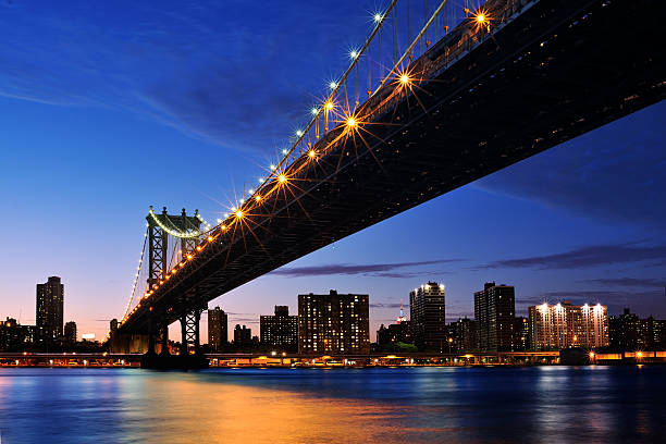 istock Amazing night city view - New York 147267824