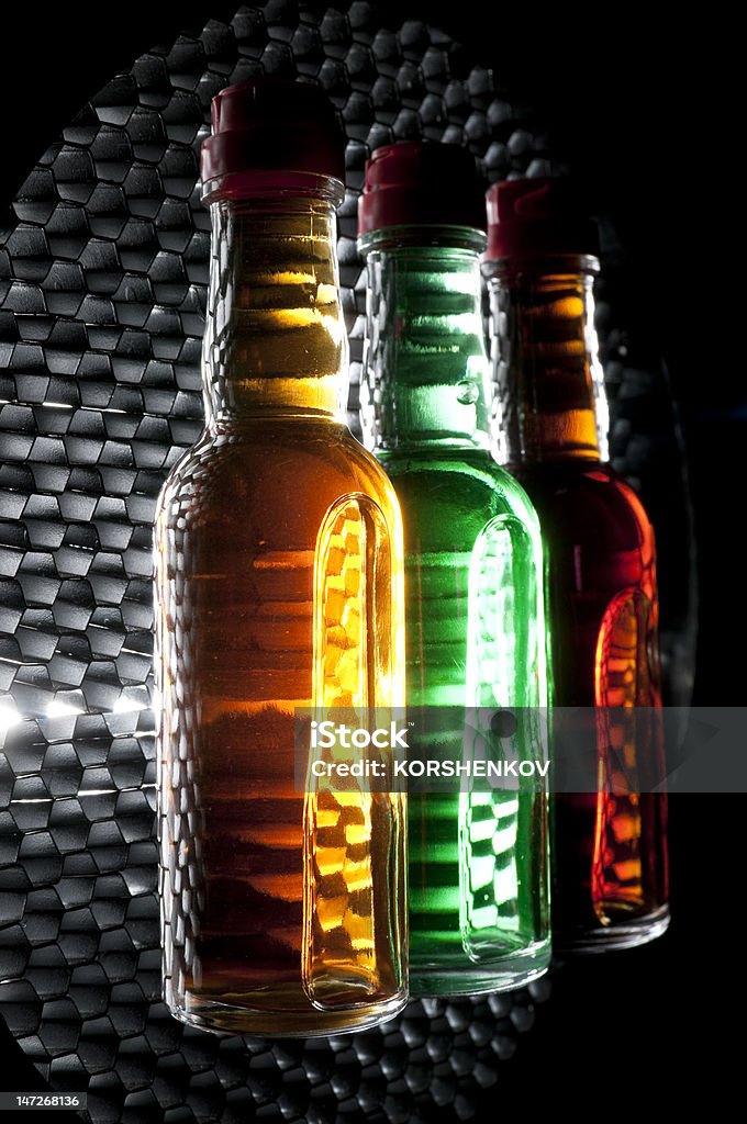 MiniBar frascos con alcohol - Foto de stock de Minibar libre de derechos