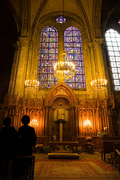 istock Our Lady of the Pillar chapel inside Chartres Cathedral 147268537